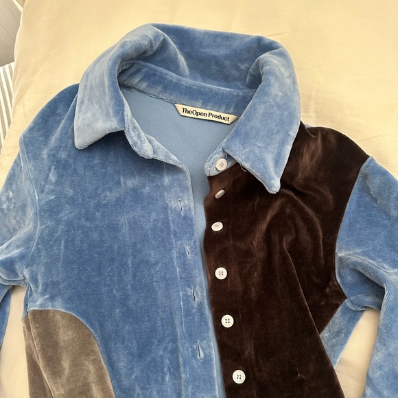 Blue Paneled Shirt - Picture 3 of 6